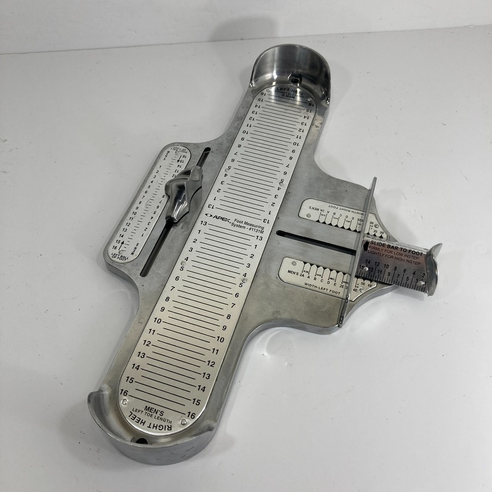 Apex Foot Measuring System‎ #1131M Men's Shoe Sizer Store Fitting Tool